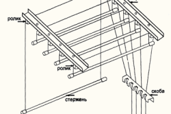 Сушилка для белья потолочная схема сборки веревок