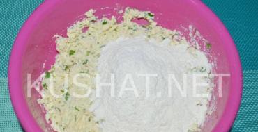 Пошаговый рецепт с фото Сырники с зеленью - рецепт приготовления